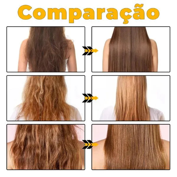Máscara de Alisamento instantâneo a base de Colágeno Puro & Keratina Pura - GoldHair®