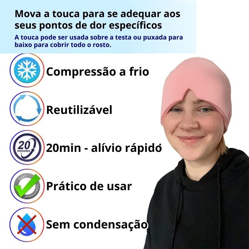 Touca Comfort - Alívio De Dores Cabeça E Enxaqueca