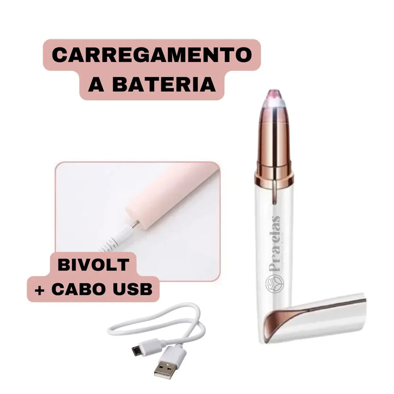 Caneta Depiladora de Sobrancelha e Pelos Faciais