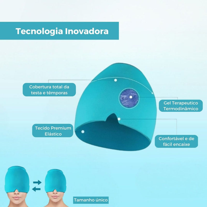 Touca Comfort - Alívio De Dores Cabeça E Enxaqueca