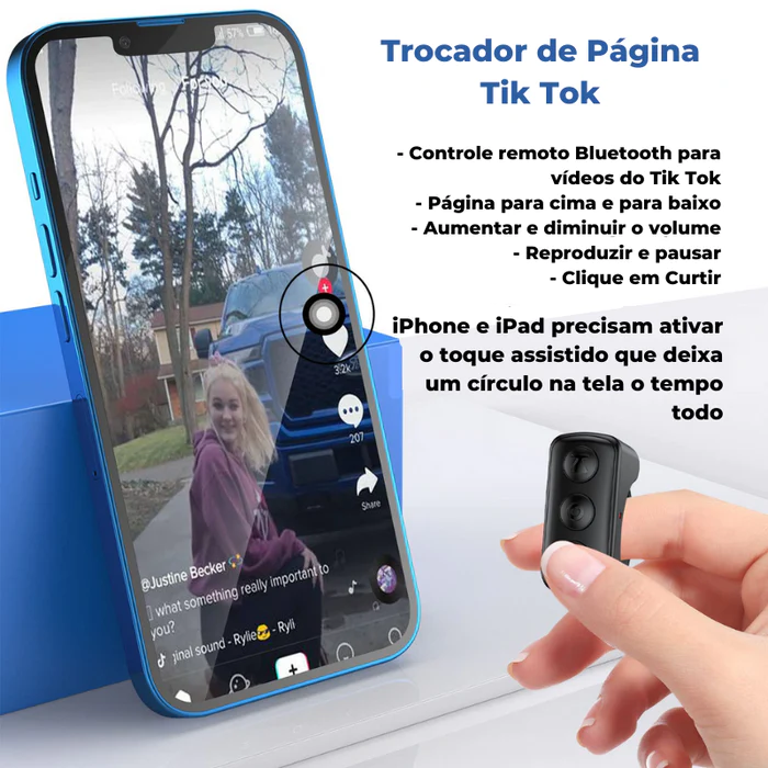 Scroll Ring - Controle Remoto para Celular - 1 unidade