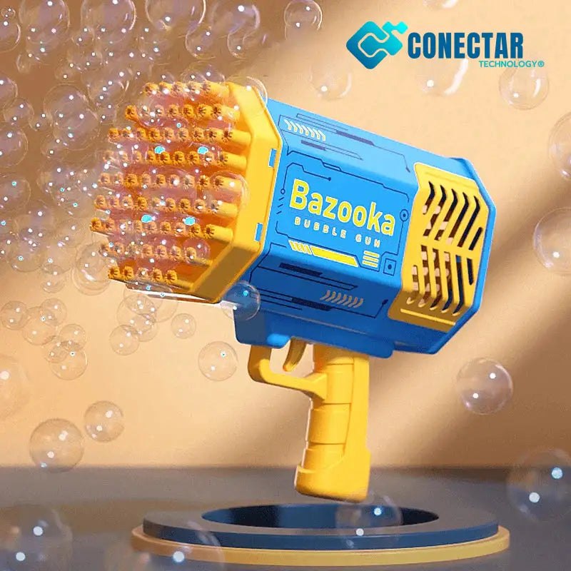 Bazooka De Bolhas Sabão Amarelo E Azul / Médio (32 Furos) Kids28