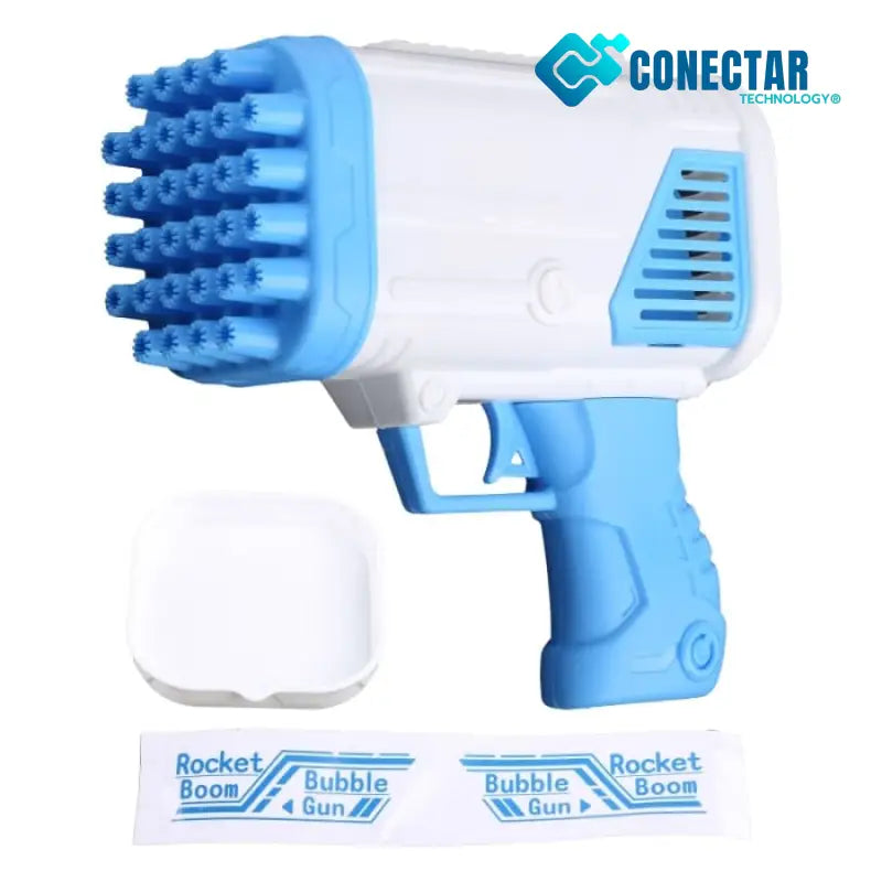 Bazooka De Bolhas Sabão Azul / Médio (32 Furos) Kids28