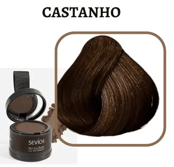 Pó Corretor p/ Cabelo a prova D'água - Unissex - 1 unidade