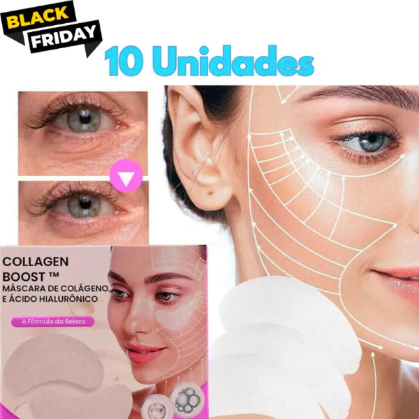 Collagen Boost™ - Colágeno + Ácido Hialurônico [Ativos Do Botox] 10 Unidades (Tratamento Para 1 Mês)