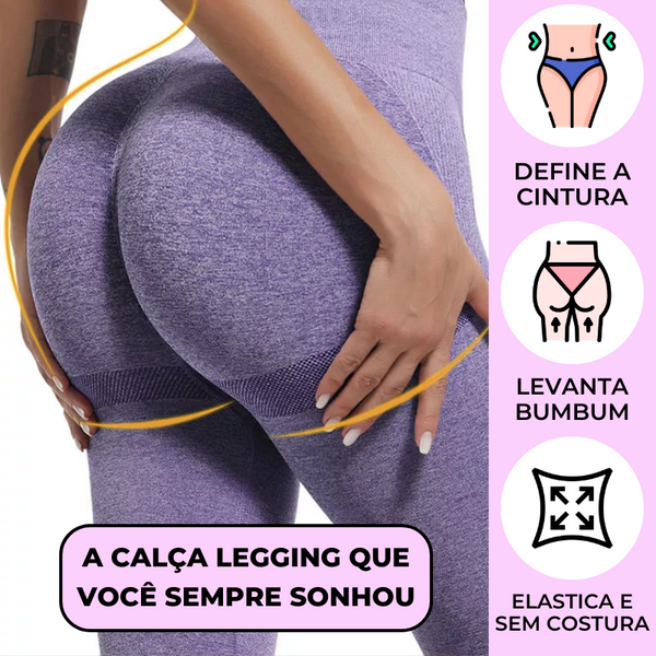 Legging UP® | Calça Legging sem Costura que Levanta Bum Bum