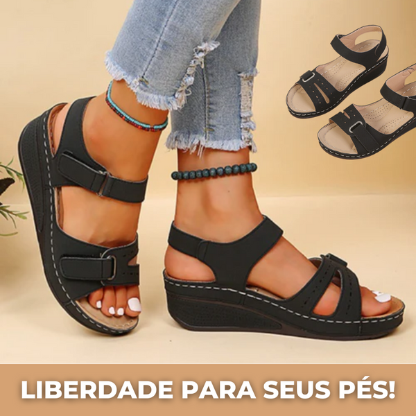 ComfortFlex® | Sandália Feminina Ortopédica Confortável - Alívio & Estilo