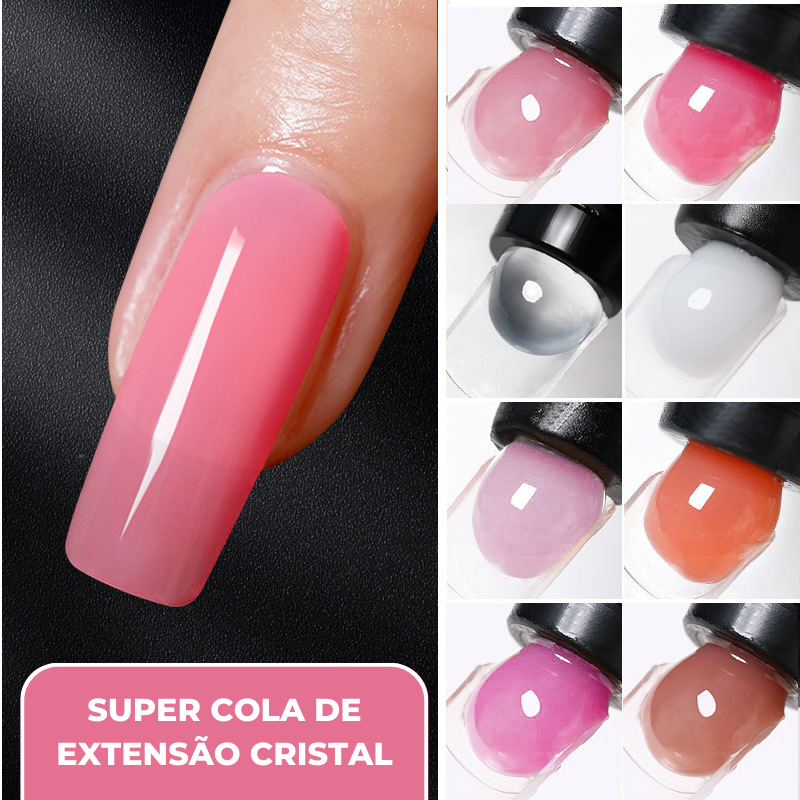 Mobray® | Kit Unhas Perfeitas Completo: Polygel + 10 Tipos de Molde + Pincel + Ferramenta para Acabamento + Primer de Brinde