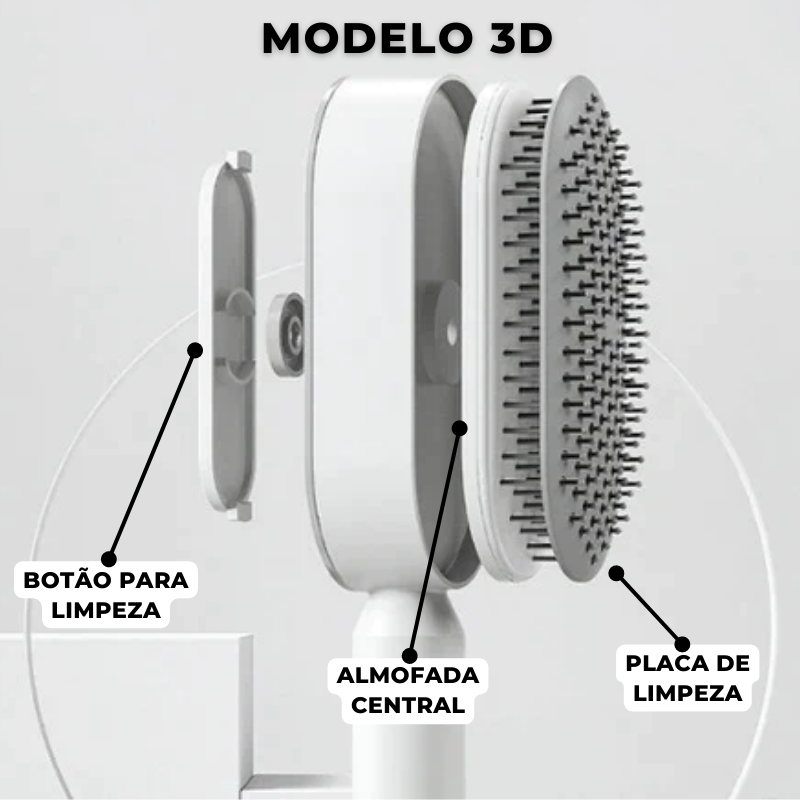 Hairbrush® | Escova de Cabelo Autolimpante: a solução para cabelos bonitos e livres de sujeira!