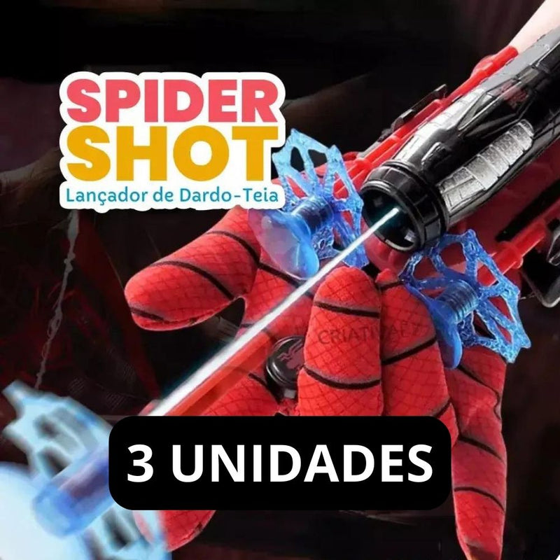 Spider Shot - Lançador de Dardo-Teia do Homem Aranha + Brinde Exclusivo