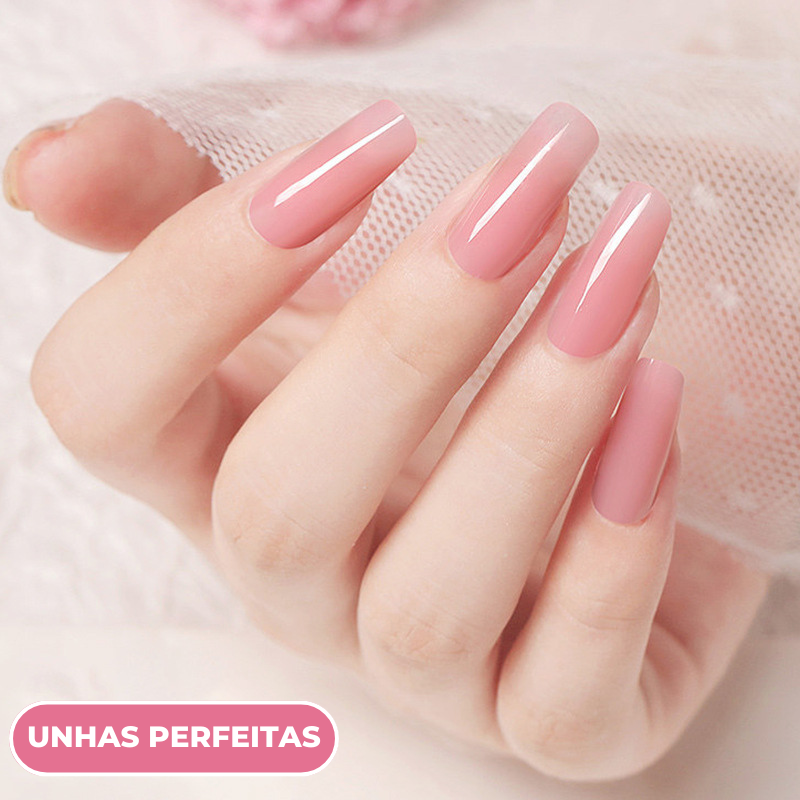 Mobray® | Kit Unhas Perfeitas Completo: Polygel + 10 Tipos de Molde + Pincel + Ferramenta para Acabamento + Primer de Brinde