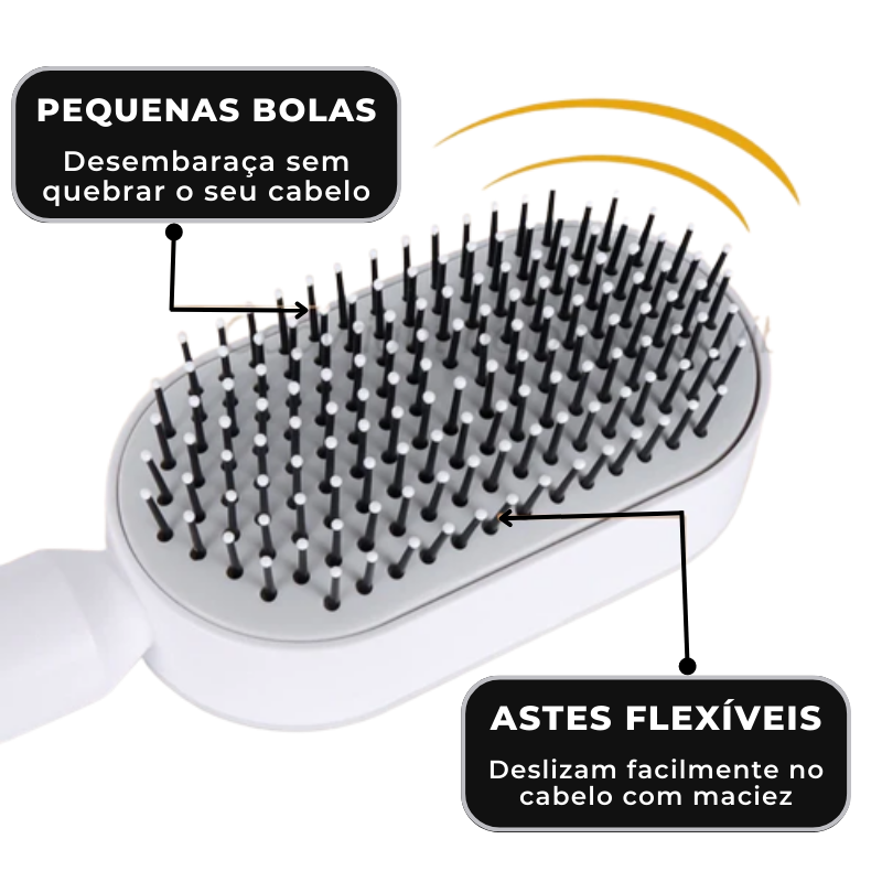 Hairbrush® | Escova de Cabelo Autolimpante: a solução para cabelos bonitos e livres de sujeira!