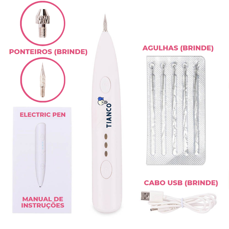 Electric Pen™ - Caneta Elétrica Removedora De Manchas + Brindes Exclusivos