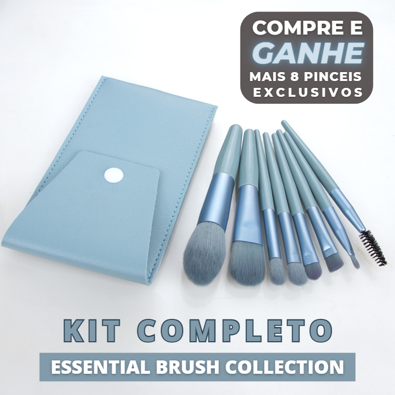 Essential Brush Collection: Conjunto Completo de Pincéis de Maquiagem