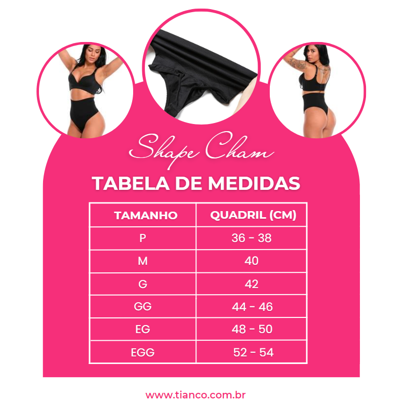 ShapeCharm® | Calcinha Modeladora Confortável Define Cintura e Comprime Abdômen [Compre 1 Leve 3]