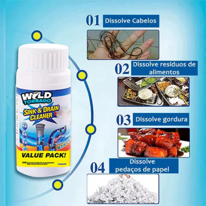 Wild Tornado® | Desentupidor Super Potente + Brinde Exclusivo