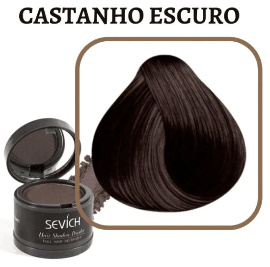 Pó Corretor p/ Cabelo a prova D'água - Unissex