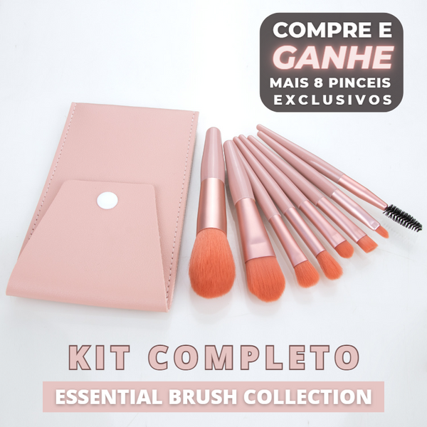 Essential Brush Collection: Conjunto Completo de Pincéis de Maquiagem