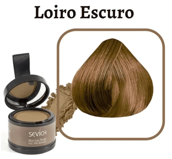 Pó Corretor p/ Cabelo a prova D'água - Unissex