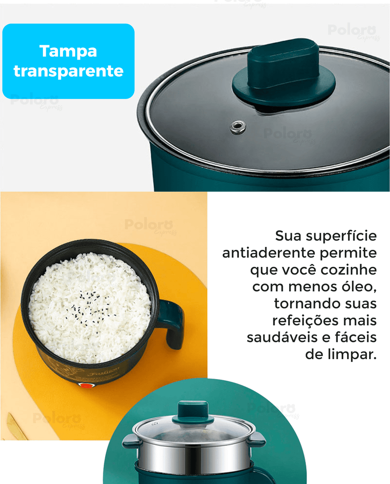 Panela Elétrica Multicooker Anti Aderente 2 em 1